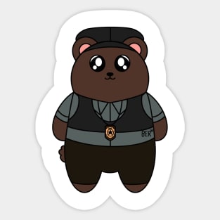 Detective David Tapp Bear Sticker